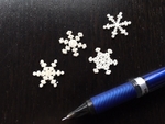  Micro snowflakes - from the snowflake machine  3d model for 3d printers