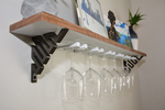  Wine glass shelf - 3d printing & wood build  3d model for 3d printers