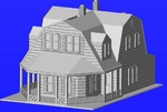 Modelo 3d de East coast house caja de dinero (us) para impresoras 3d