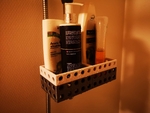  Hair / lotion / soap bottle holder shower ( 2 parts )  3d model for 3d printers