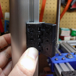  Fully printable trapped 2020 hinge  3d model for 3d printers