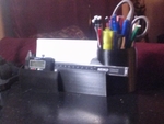  Desk organizer for pens, index cards, and caliper  3d model for 3d printers