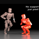 Modelo 3d de Figura no apoyo para impresoras 3d