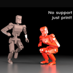  Figure no support  3d model for 3d printers