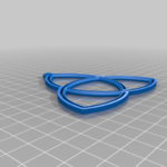  Necklace triqueta - dark  3d model for 3d printers