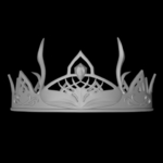  Fantasy crown - tiara  3d model for 3d printers