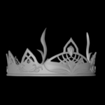 Modelo 3d de La fantasía de la corona de la tiara para impresoras 3d