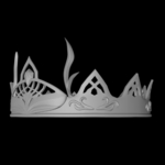  Fantasy crown - tiara  3d model for 3d printers