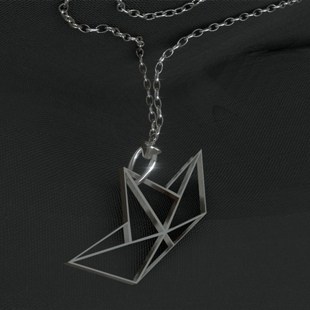  Pendant, paper boat  3d model for 3d printers