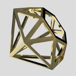  Diamond shape  3d model for 3d printers