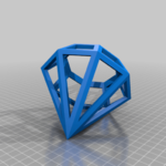 Modelo 3d de Forma de diamante para impresoras 3d