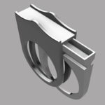 Modelo 3d de Oculto anillo para impresoras 3d