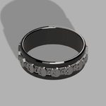  Interchangeable anti-stress ring heart and skull(lot).  3d model for 3d printers
