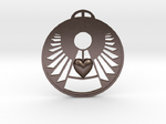  The heart mind angel crop circle pendant  3d model for 3d printers