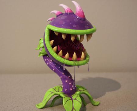 Modelo 3d de Chomper (plantas vs zombies) para impresoras 3d