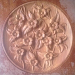  Decorative carved flower plate_briarena8185@gmail.com  3d model for 3d printers