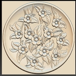  Decorative carved flower plate_briarena8185@gmail.com  3d model for 3d printers