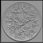  Decorative carved flower plate_briarena8185@gmail.com  3d model for 3d printers