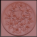  Decorative carved flower plate_briarena8185@gmail.com  3d model for 3d printers