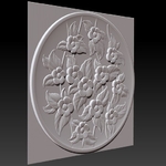 Modelo 3d de Decorativo tallado flor plate_briarena8185@gmail.com para impresoras 3d