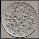 Modelo 3d de Decorativo tallado flor plate_briarena8185@gmail.com para impresoras 3d