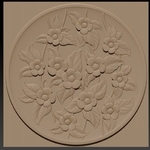 Modelo 3d de Decorativo tallado flor plate_briarena8185@gmail.com para impresoras 3d