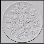 Modelo 3d de Decorativo tallado flor plate_briarena8185@gmail.com para impresoras 3d