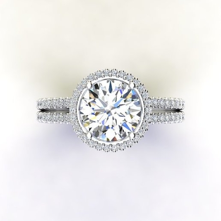 22 quilates de diamantes de-halo-ring
