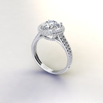  22-carat-diamond-halo-ring  3d model for 3d printers