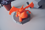 Modelo 3d de Charizard estatua con soporte para impresoras 3d