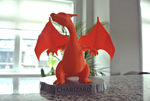 Modelo 3d de Charizard estatua con soporte para impresoras 3d