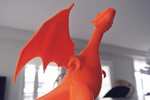 Modelo 3d de Charizard estatua con soporte para impresoras 3d