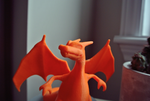 Modelo 3d de Charizard estatua con soporte para impresoras 3d