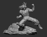 Modelo 3d de Goku para impresoras 3d