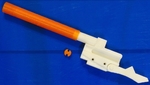  Rubber band gun with blowback action  3d model for 3d printers