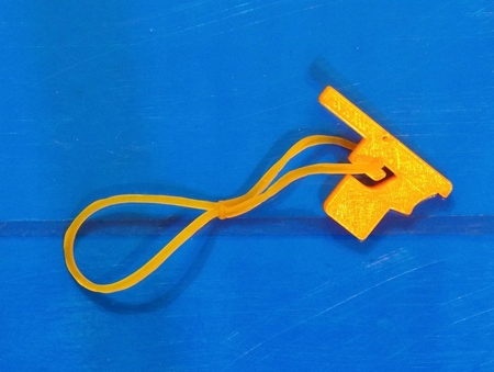  Rubber band gun with blowback action  3d model for 3d printers