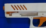  Rubber band gun with blowback action  3d model for 3d printers