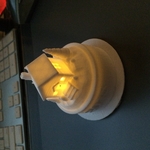  Tea light scene - house  3d model for 3d printers