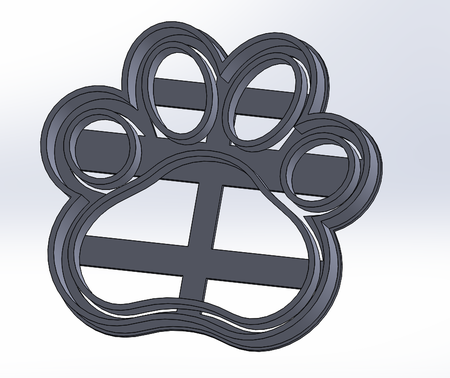 Paw Print Cookie Cutter