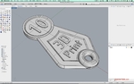  Shopping cart token  3d model for 3d printers