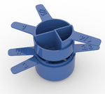 Modelo 3d de Apilable tazas de medir - fractonal tipo para impresoras 3d