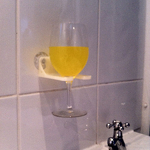 Modelo 3d de Cuarto de baño de vino de cristal para impresoras 3d