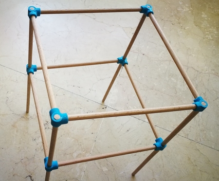 Codos de 6mm para armar estructuras