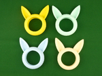Modelo 3d de Bunny anillo de servilleta para impresoras 3d