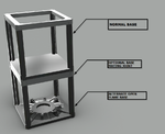 Modelo 3d de Lithophane cuadro con las opciones de para impresoras 3d