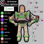 Modelo 3d de Buzz lightyear - multi-color de impresión para impresoras 3d