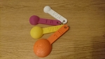  Messlöffel, meassuring spoons, german  3d model for 3d printers