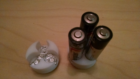 3x AA to D battery adapter (no soldering required)