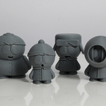  South park crew  3d model for 3d printers