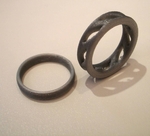 Modelo 3d de Dos anillos de para impresoras 3d